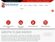 Tablet Screenshot of pixelsolutionz.com